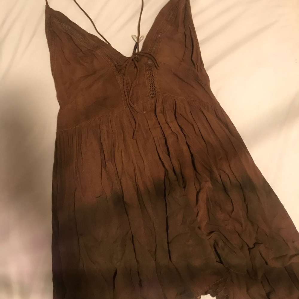 Mora girls brown dress